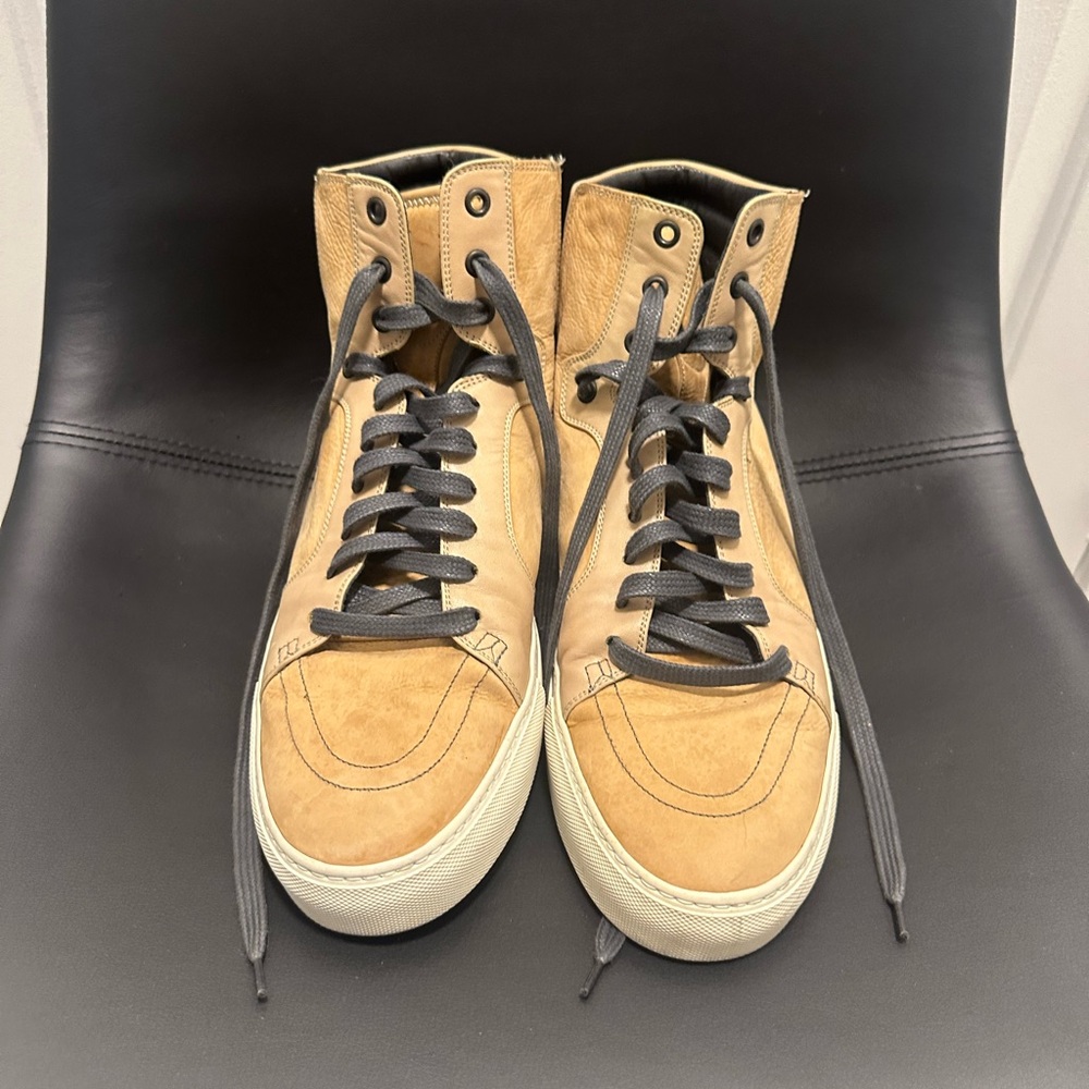 Yves Saint Laurent Beige High-Top Sneakers